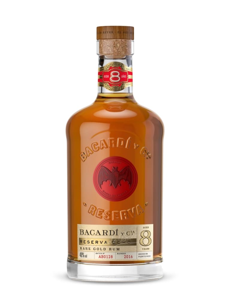 Bacardi 8 Year Reserva Ocho Rum Old Fashioned Mixing Kit