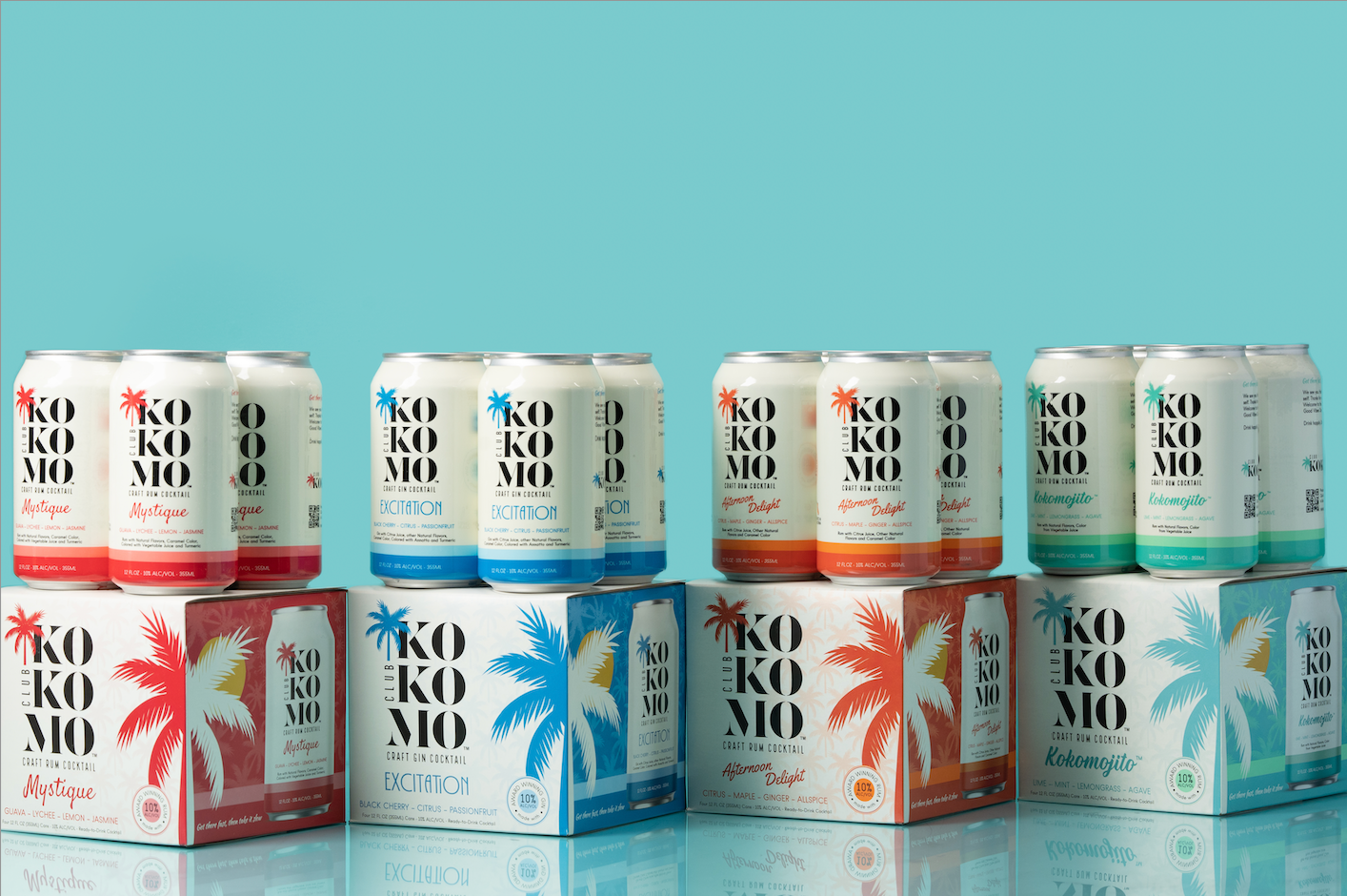 Taste of Kokomo - Club Kokomo Spirits - Get all Flavors 4-Pack Bundle