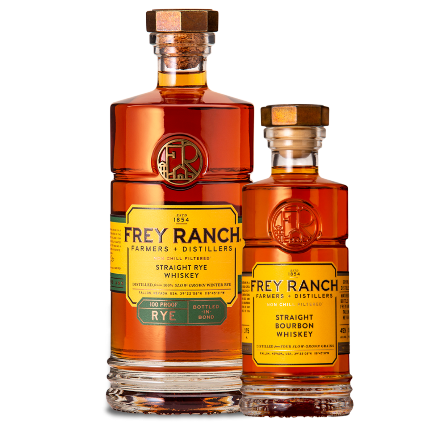 375ml Bourbon + 750ml Rye Whiskey Gift Bundle