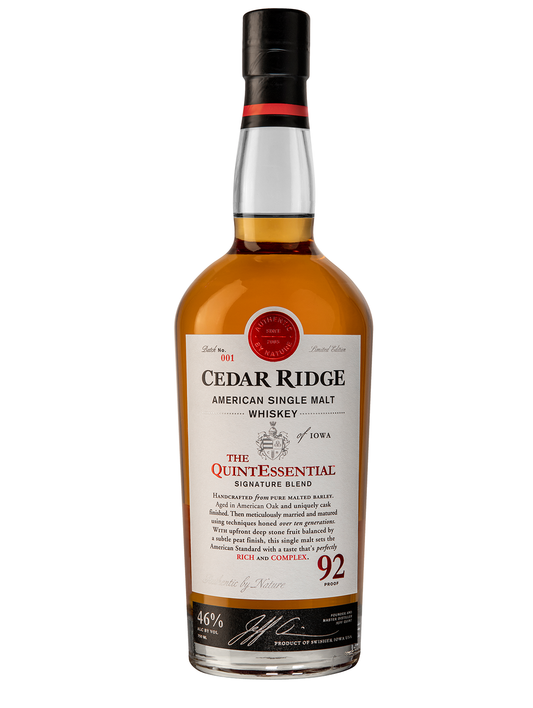 Cedar Ridge The QuintEssential American Single Malt Whiskey