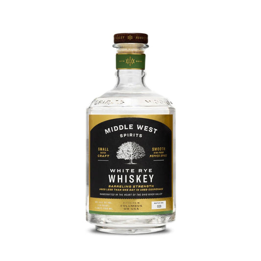 Middle West Spirits White Rye Whiskey, Barreling Strength