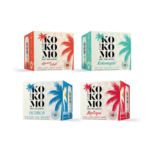 Taste of Kokomo - Club Kokomo Spirits - Get all Flavors 4-Pack Bundle